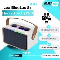 Loa Bluetooth Harry Party 200 Mini Led Công Suất Lớn Bass Siêu Trầm Loa Di Động Cầm Tay Cao Cấp