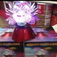 LOA BLUETOOTH HÌNH BÔNG SEN CÓ ĐÈN LED XOAY A19