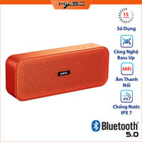 Loa Bluetooth HXSJ V6 Bản Mở Rộng Hỗ Trợ Kết Nối Bluetooth 5.0, Thẻ Nhớ, USB, Công suất 2 loa 10W Nhiều Màu Sắc - Hàng chính hãng - Màu đỏ