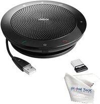 Loa Bluetooth Jabra Speak 510+ MS – Tương thích với PC, MAC, Máy tính bảng, Điện thoại thông minh, Teams Phiên bản 7510-309 – có khóa Bluetooth và vỏ bằng Vải sợi