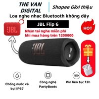 Loa Bluetooth JBL Flip 6 Pin Trâu 12 Tiếng, Bluetooth 5.1 Ngoài trời, Chơi game, Chống nước