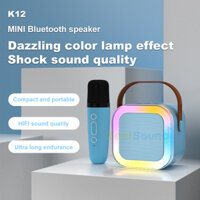 Loa Bluetooth K12 Micrô kép di động Loa Bluetooth Karaoke USB TF AUX Di động
