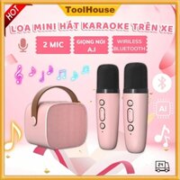 Loa Bluetooth Karaoke 2 Mic k11 Bộ Loa Bluetooth Salon Loa Bluetooth bt Loa Karaoke Di Động Không Dây Mini