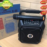 Loa Bluetooth Karaoke Công Suất Cực Lớn, Loa Xach Tay Mini KIOMIC K68(Tặng Kèm Micro Không Dây)
