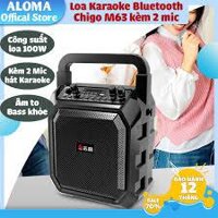 Loa Bluetooth Karaoke Công Suất Lớn, Loa Xách Tay Mini Chigo M63  không kèm míc chính hãng - Bảo Hành 12 tháng