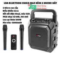 Loa Bluetooth Karaoke Công Suất Lớn, Loa Xách Tay Mini Chigo M63 - Bảo Hành 12 tháng