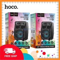 Loa Bluetooth Karaoke HOCO DS07 tặng kèm 1 micro có dây Chính hãng - bảo hành 12 tháng