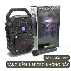 Loa bluetooth karaoke KBQ1803 kèm micro không dây