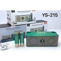 Loa bluetooth karaoke kèm 2 mic YS-215 Không dây , Âm thanh cực hay , Mic cực hút âm - Bảo hành 6 Tháng