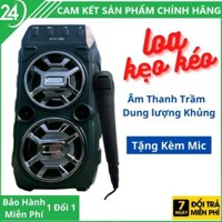 Loa bluetooth karaoke kẹo kéo - tặng kèm mic hát karaoke, hỗ trợ nghe đài FM , âm thanh siêu hay