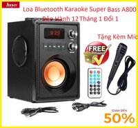 Loa Bluetooth Karaoke Kẹo Kéo Super Bass A800 cao cấp âm thanh sống động - Dung lượng Pin thực 3600mAh - loahaoyes-a800  Phân phối bảo hành 12 tháng trên toàn quốc