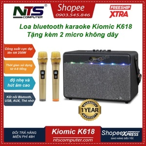 Loa bluetooth karaoke Kiomic K618