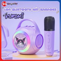 Loa Bluetooth Karaoke Mini Hình Kuromi Sạc Pin Không Dây, Âm Thanh Hay, Bass Chuẩn Kèm 2 Mic Hát Tại Nhà