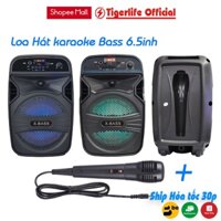 Loa bluetooth karaoke mini Tigerlife JubaHL651 Bass 6.5 Inch nhạc qua ĐT Tivi Laptop MTB USB