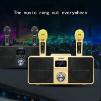 Loa Bluetooth Karaoke SD-309 Giá Rẻ Cao Cấp, Tặng Kèm 2 Micro Không Dây Có Màn Hình LCD, Loa Xách Tay Bass Đôi Cực Chất