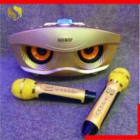 Loa bluetooth karaoke SDRD SD306 kèm micro không dây loa di động cầm tay âm thanh trầm ấm