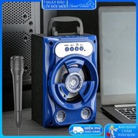 Loa Bluetooth karaoke tặng kèm mic hát, loa mini xách tay hát karaoke mini giá rẻ, hát karaoke bass mạnh.