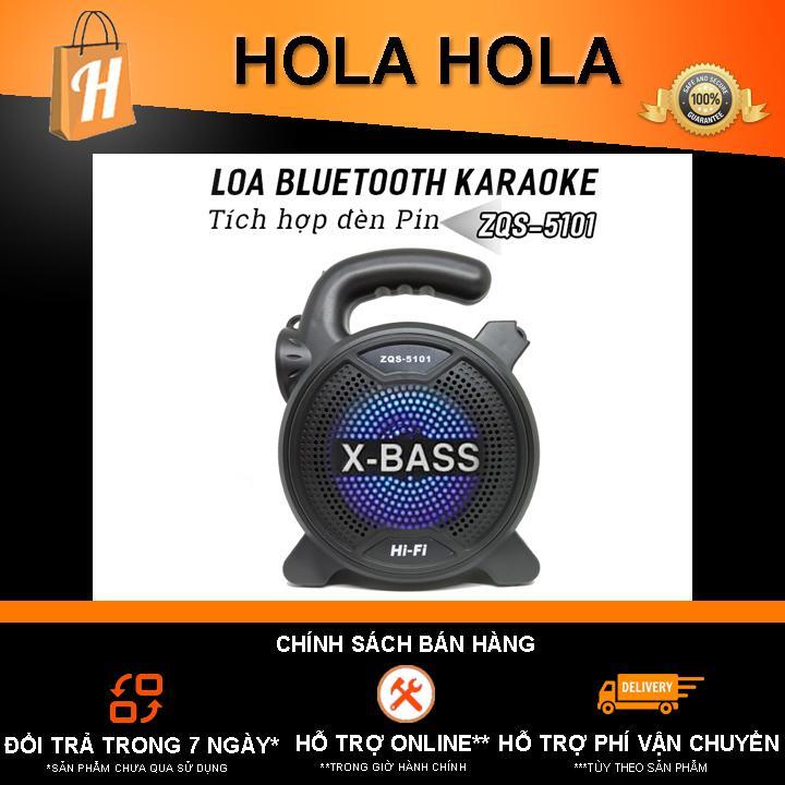 Loa bluetooth karaoke tích hợp đèn pin Hifi ZQS-5101