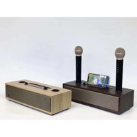Loa Bluetooth Karaoke XM UK525 Tặng 2 micro không dây, âm thanh siêu hay, hỗ trợ USB, Thẻ Nhớ, Cổng AUX Chính Hãng
