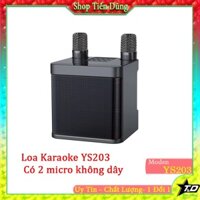Loa Bluetooth Karaoke YS-203 Kèm 2 Tay Micro Không Dây, Điều Chỉnh Đổi Giọng,Hát Song Ca, Dễ Dàng Sử Dụng.