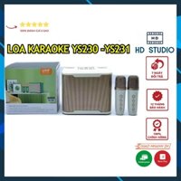 Loa Bluetooth Karaoke YS230 - Tặng Kèm 2 Micro Không Dây - Hiệu Ứng Đổi Giọng, Điều Chỉnh Echo,Reverb, Effect