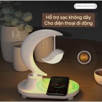 Loa Bluetooth kèm sạc không dây đèn ngủ thông minh