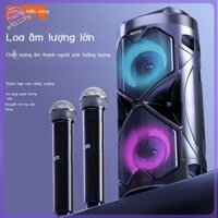 Loa bluetooth không dây K27 di động gia đình hát karaoke ngoài trời hiệu suất loa siêu trầm công suất cao