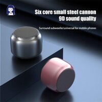 Loa Bluetooth Không Dây Nhỏ Và Nhẹ Loa Nhỏ Khối Lượng Lớn Quà Tặng Văn Phòng Tại Nhà Loa Mini Bass Pháo Thép Nhỏ YD0206