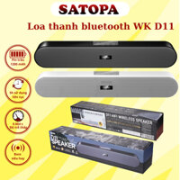 Loa bluetooth không dây WK DESIGN D11 bass mạnh pin trâu có USB thẻ nhớ Jack 3.5 kết nối laptop PC