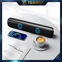 Loa Bluetooth Không Dây Soundbar RGB Âm Thanh Vòm 3D Phiên Bản Đặc Biệt Dùng Cho Máy Tính Vi Tính, Có Đèn LED 2 mắt.