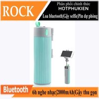 Loa Bluetooth kiêm gậy chụp ảnh Selfie đa năng 4 in 1 hiệu Rock Space RAU0583 kiêm pin dự phòng 2000mAh