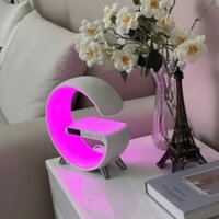 Loa Bluetooth  Kiêm Sạc Không Dây, Đồng hồ, Đèn Ngủ Nhiều Màu Chữ G - Loa bluetooth 4 in 1