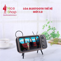 Loa Bluetooth Kiểu Dáng Tivi Kiêm Giá Đỡ Điện Thoại Thế Hệ Mới 5.0 NiceShop - PK245 [bonus]