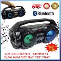 Loa Bluetooth KIMISO KM-S1 - Loa E818 Tặng kèm Mic hát Karaoke