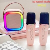 Loa Bluetooth, Loa Karaoke Mini K12 Sạc Pin Không Dây, Âm Thanh Hay Bass Chuẩn Tặng Kèm 2 Míc Hát - giao mầu ngẫu nhiên
