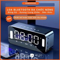 Loa Bluetooth màn hình gương ZH8-NEW, đèn led soi gương, đồng hồ báo thức, đèn ngủ, FM, hát karaoke, chống ồn, Bass căng