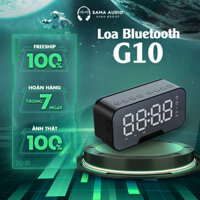 Loa Bluetooth Màn Hình Led G10 | Loa Không Dây Tích Hợp Đồng Hồ - Báo Thức - Đài FM - Màn Hình Gương - Đo Nhiệt Độ Phòng