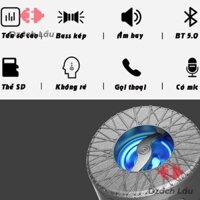 Loa bluetooth Manovo A5 mini, Bluetooth 5.0 phiên bản mới, Hỗ trợ call, Có mic, LED siêu đẹp, Âm thanh hay