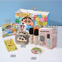 Loa Bluetooth Máy Ghi Âm Crayon Shin-chan, Microphone, Loa Nhỏ Karaoke, Quà Sinh Nhật Cho Các Bạn Gái Và Bạn Trai