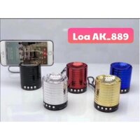 Loa Bluetooth Mini AK-889 có giá đỡ điện thoại âm thanh sống động, trung thực, rõ nét, cùng kiểu dáng độc đáo