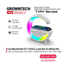 Loa Bluetooth mini âm thanh hay G11 Có đồng Hồ Sạc Không Dây đèn Ngủ
