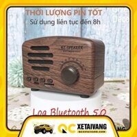 Loa Bluetooth Mini  BT01 Đồ Decor Bàn Học, Trang Trí Phòng Ngủ Vân Gỗ Cổ Điển, Loa Laptop Retro Vintage, Quà Tặng,...
