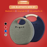 Loa Bluetooth Mini Cầm Tay M1,Âm Bass Chất Lượng,Công Suất 5W,Pin 1200mAh,Xách Tay Sành Điệu,Dễ Dàng Di Chuyển Du Lịch
