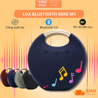 Loa Bluetooth Mini Cầm Tay M1,Âm Bass Chất Lượng,Công Suất 5W,Pin 1200mAh,Xách Tay Sành Điệu,Dễ Dàng Di Chuyển Du Lịch