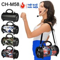 Loa bluetooth Mini Cao Cấp M58 Hát karaoke ,nghe đài fm,nghe nhạc cực chất mẫu mới  Kèm Micro (MÀU ĐEN) -dc3888