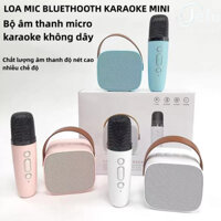 Loa Bluetooth mini dễ thương hát karaoke kèm mic không dây âm thanh siêu hay bộ hát ktv gia đình