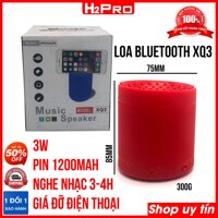 Loa bluetooth mini H2PRO XQ3 3W, loa bluetooth giá rẻ có USB-Thẻ nhớ-AUX-Kệ điện thoại (tặng dây sạc)
