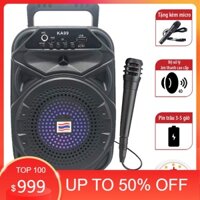 Loa bluetooth mini hát karaoke tặng kèm mic KA99 - Micro loa blutooth karaoke không dây mini