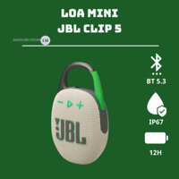 Loa Bluetooth mini JBL CLIP 5 - Kháng nước IP67, Aura Cast - Chính hãng PGI - Bảo Hành 12 tháng