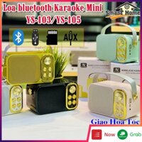 Loa Bluetooth Mini Karaoke Kèm Micro YS-105 / YS-103 , Loa Karaoke Mini Giá Rẻ Kết Nối Điện Thoại , Laptop , TV , PC